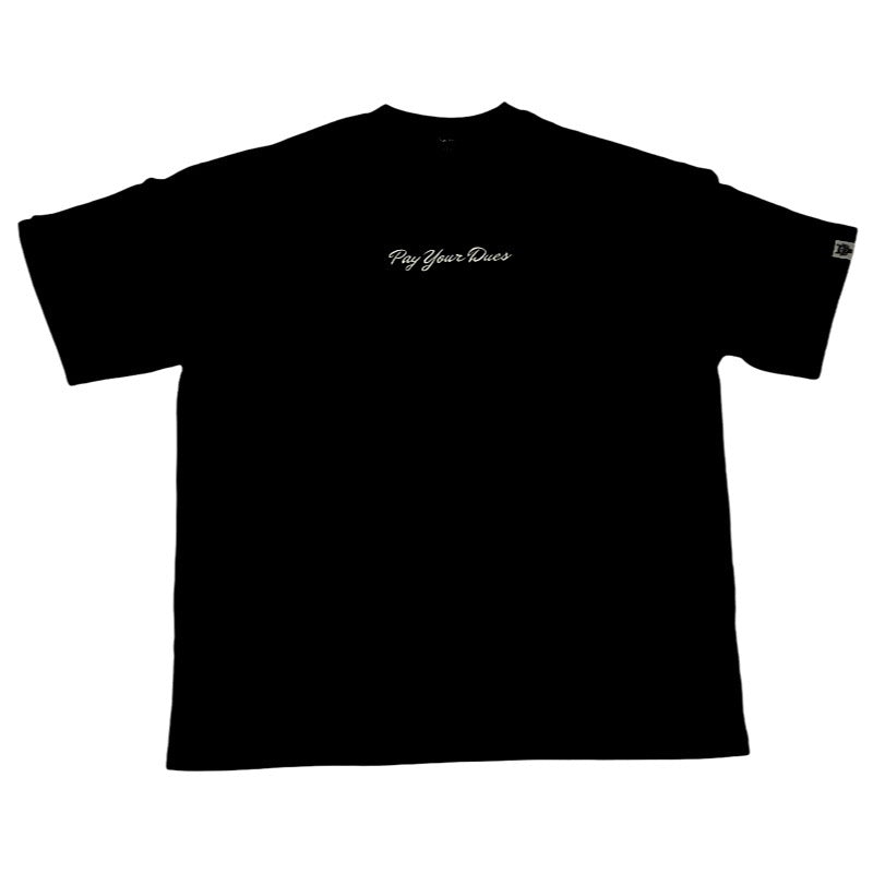 EMBROIDERED TEE - BLACK