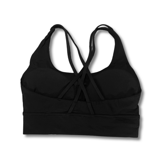 Black Criss Cross Sports Bra