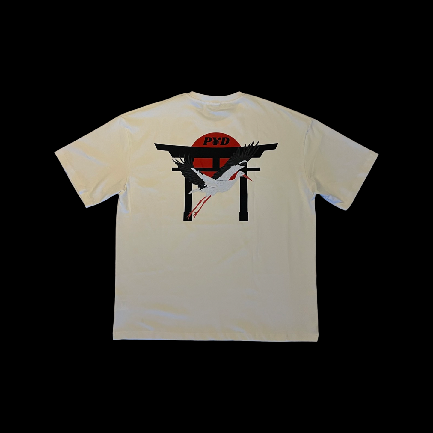 Cream Crane Tee