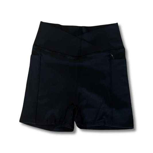 Black V-Cut Shorts